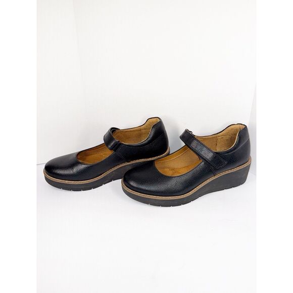 Sofft Euro Soft Womens Franlee Mary Jane Wedge Shoes Black Retro Y2K Comfort 9 - Picture 11 of 16